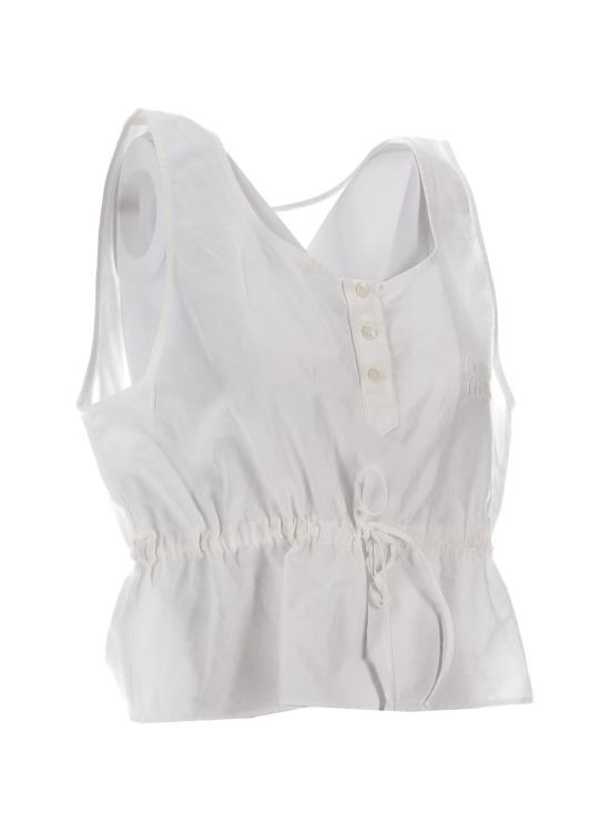 26SS 미우미우 반팔 티셔츠 MT2165SOOO163M F0009 BIANCO - MIU MIU