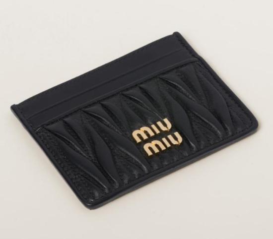 26FW 미우미우 마테라쎄 카드 나파레더 카드홀더 5MC076AFPP F0002 - MIU MIU