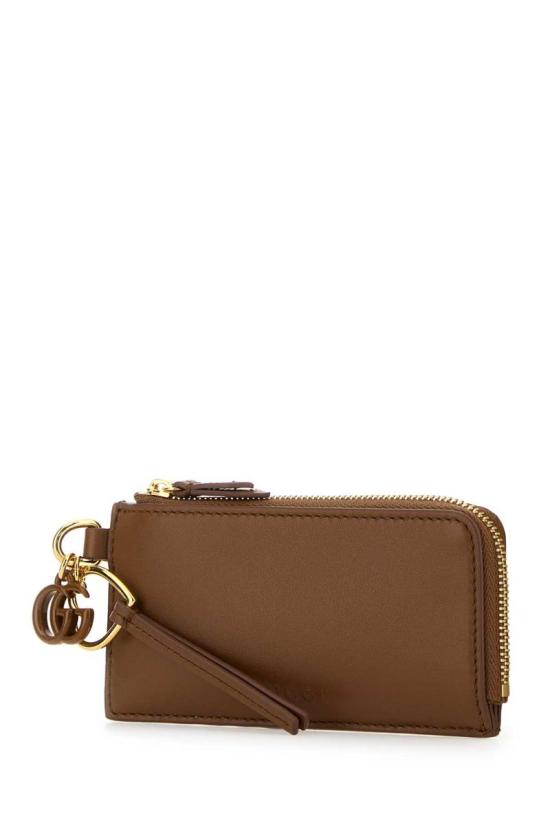  구찌 더블 G 참 디테일 카드 케이스 847478AAEVB 2718 Brown - GUCCI
