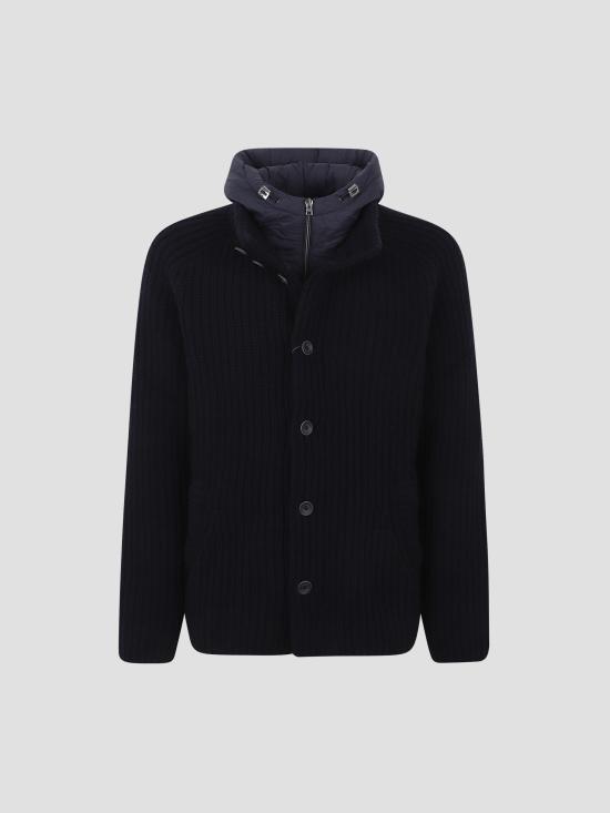 25FW 에르노 콘 스티치 울 가디건 MC000150U70016 9200 BLUE