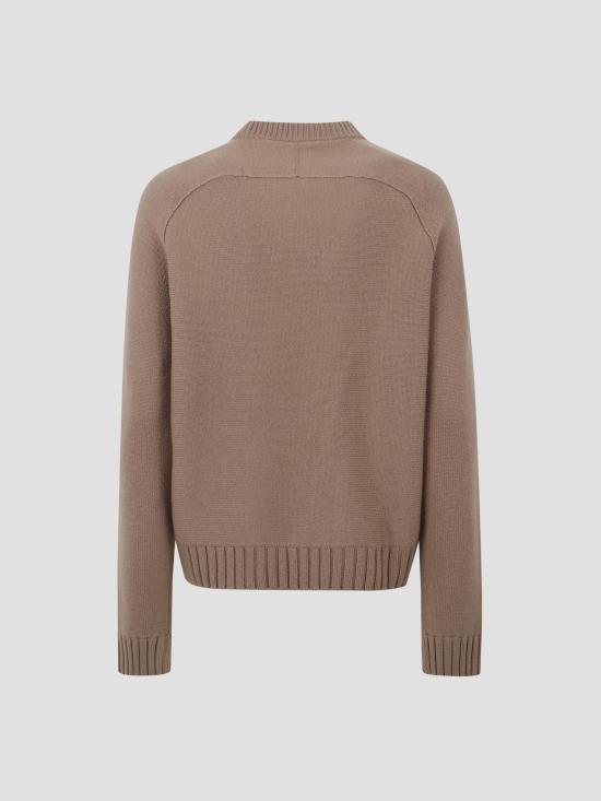 25FW 구찌 울 캐시미어 스웨터 836460XKEVK 2604 BROWN - GUCCI