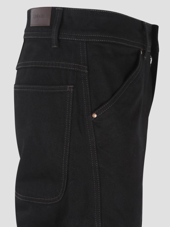 25FW 르메르 스트레이트 팬츠 PA1102LD1055 BK999 BLACK - LEMAIRE