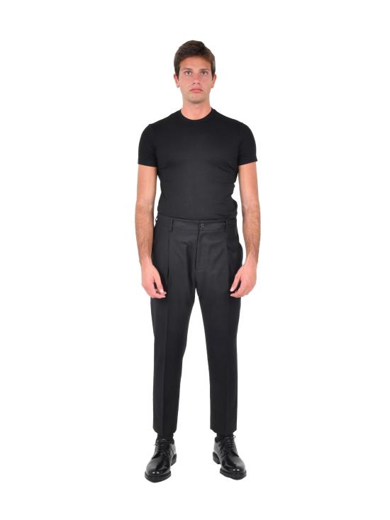 25FW 로우브랜드 스트레이트 팬츠 L1PFW25266935 D001 BLACK - LOW BRAND