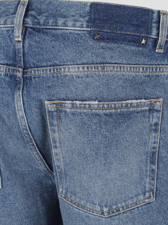 25FW 골든구스 미디엄 워시 루즈 진 GMP01636P000621 50100 BLUE - GOLDEN GOOSE