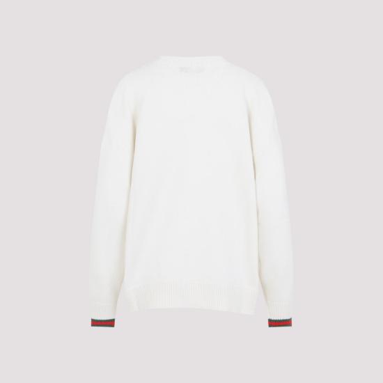 25FW 구찌 브이넥 울 캐시미어 가디건 830815 XKE13 9304 IVORY WHITE - GUCCI