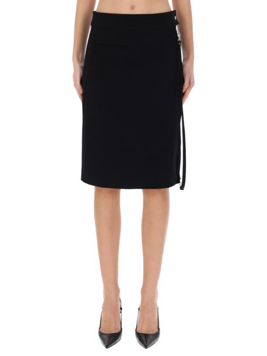 25FW 쿠레쥬 미디 스커트 325CJU278W O01439999 BLACK - COURREGES