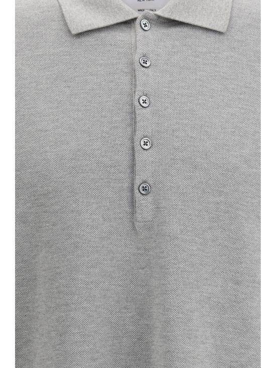 26SS 톰브라운 폴로 티셔츠 MJP110P00050 055 GREY - THOM BROWNE