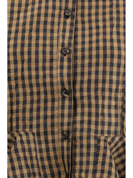 26SS 가니 체크 페플럼 셔츠 A1040054 925 MULTICOLOUR - GANNI