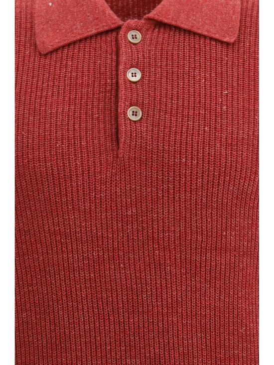 26SS 브루넬로 쿠치넬리 폴로 티셔츠 M2L707715 CJS21 RED - BRUNELLO CUCINELLI