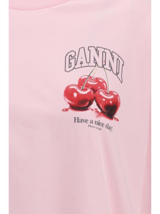 26SS 가니 반팔 티셔츠 A1050059 868 PINK - GANNI
