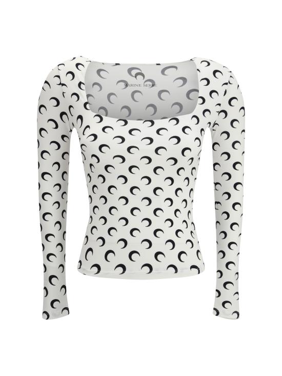 25FW 마린세르 반팔 티셔츠 WTS017ACJER0001 WH00 WHITE