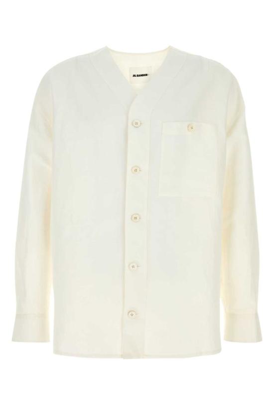 26SS 질샌더 긴팔 셔츠 J47DL0177J65348 101 WHITE