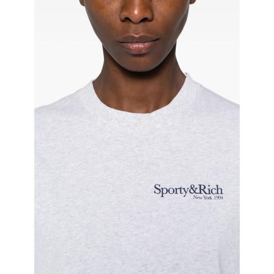 26SS 스포티앤리치 반팔 티셔츠 TO04362175GY HEGRA GREY - SPORTY & RICH