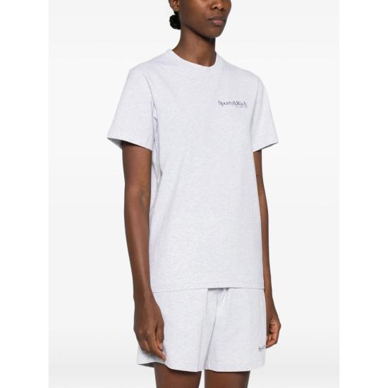 26SS 스포티앤리치 반팔 티셔츠 TO04362175GY HEGRA GREY - SPORTY & RICH