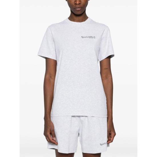 26SS 스포티앤리치 반팔 티셔츠 TO04362175GY HEGRA GREY - SPORTY & RICH