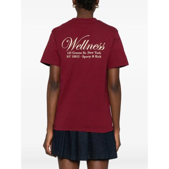 26SS 스포티앤리치 반팔 티셔츠 TO04362083RE MERLO RED - SPORTY & RICH