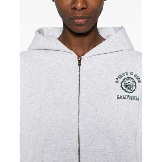 26SS 스포티앤리치 후드 티셔츠 ST08862508GY HEGRA GREY - SPORTY & RICH