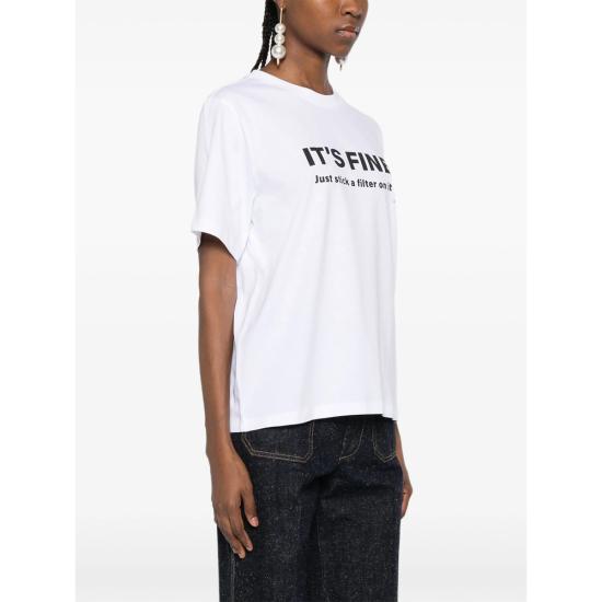 26SS 빅토리아 베컴 반팔 티셔츠 1126JTS007232A WHITE - VICTORIA BECKHAM