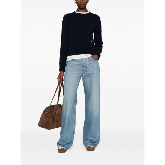 26SS 스포티앤리치 스웨터 WS06665302BL DKNAV BLUE - SPORTY & RICH