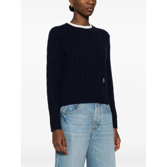 26SS 스포티앤리치 스웨터 WS06665302BL DKNAV BLUE - SPORTY & RICH