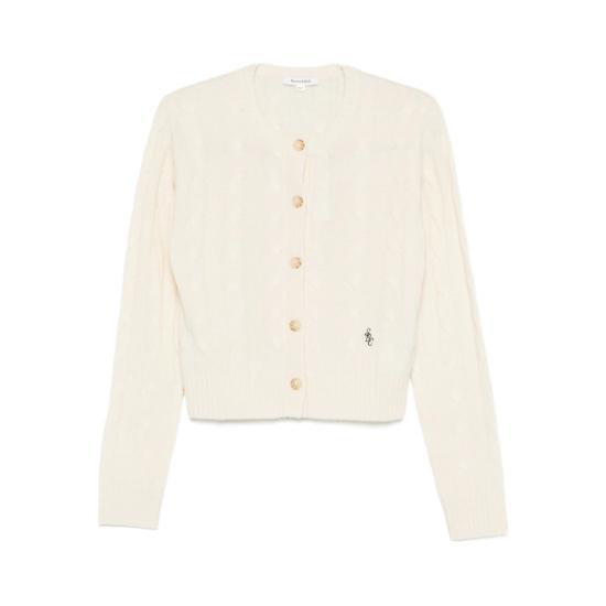 26SS 스포티앤리치 가디건 CA00365302WH ECRU WHITE