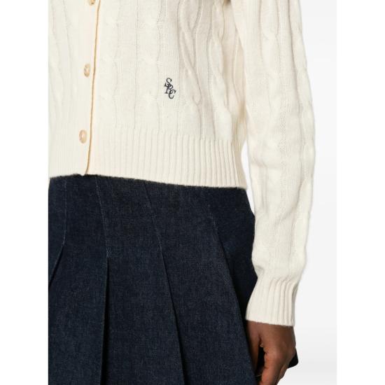 26SS 스포티앤리치 가디건 CA00365302WH ECRU WHITE - SPORTY & RICH