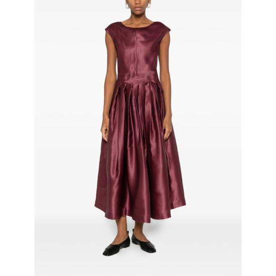 26SS 마크 켄리 도미노 탄 미디 원피스 26 1 278 3904 DILIA BERRY PURPLE - MARK KENLY DOMINO TAN