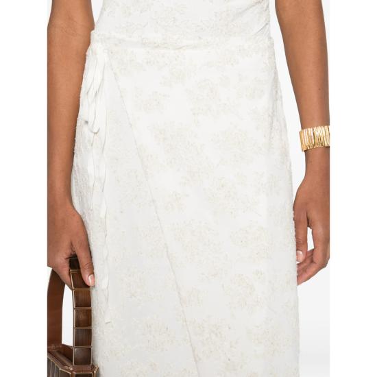 26SS 서 더 레이블 미디 스커트 SIR425 3002 PAIVO NEUTRALS - SIR. THE LABEL