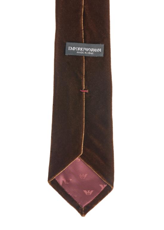 25FW 엠포리오 아르마니 넥타이 EM001344TE18308 U5089 Brown - EMPORIO ARMANI