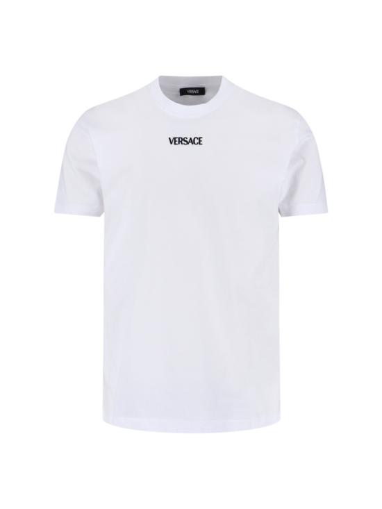 26SS 베르사체 반팔 티셔츠 1013944 1A16455 1W000 White