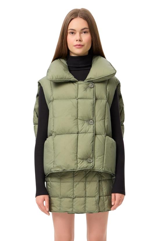 25FW 옌키옌키 자켓 COZY CLOUD VEST MICRO OLIVE GREEN - IENKI IENKI
