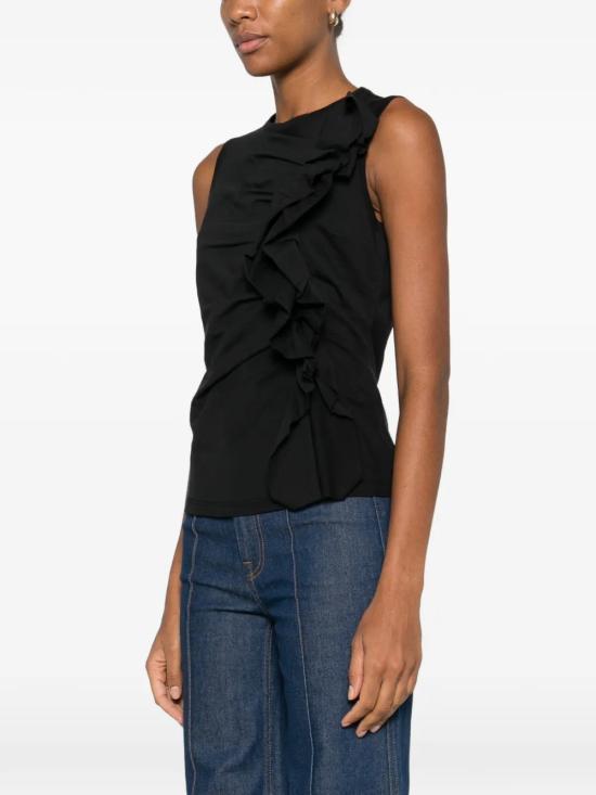 26SS 울라 존슨 민소매 티셔츠 PS260808NOI Black - ULLA JOHNSON
