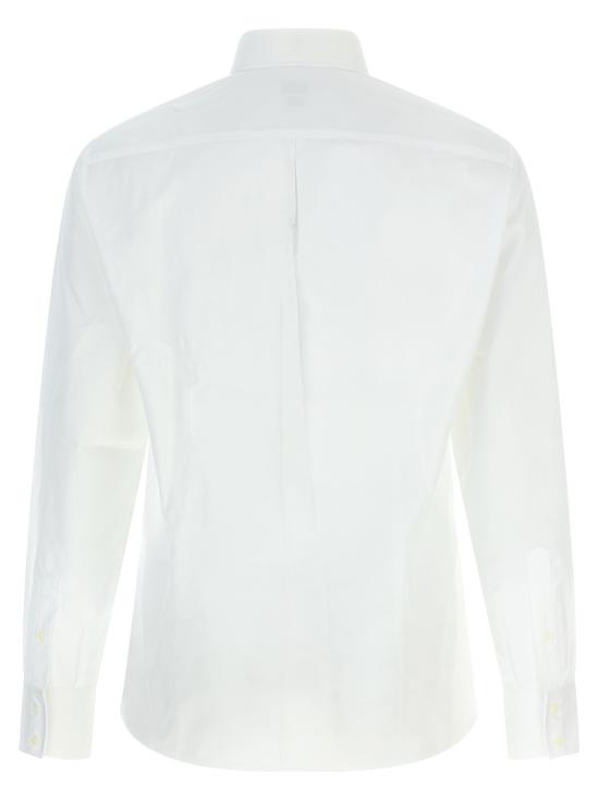 26SS 브루넬로 쿠치넬리 버튼 다운 칼라 슬림핏  트윌  긴팔 셔츠 MBUC41716C159 - BRUNELLO CUCINELLI