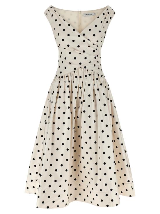 26SS 셀프 포트레이트 롱 원피스 RS26209MCCREAM