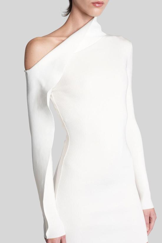 25FW 데이비드 코마 숏 원피스 431946 AW25DKKN25D WHITE - DAVID KOMA