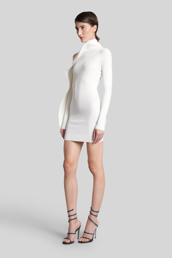 25FW 데이비드 코마 숏 원피스 431946 AW25DKKN25D WHITE - DAVID KOMA