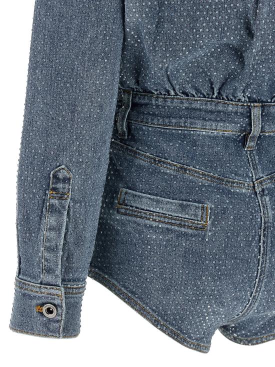 26SS 셀프 포트레이트 데님 원피스 RS26801JSABLBLUE - SELF PORTRAIT