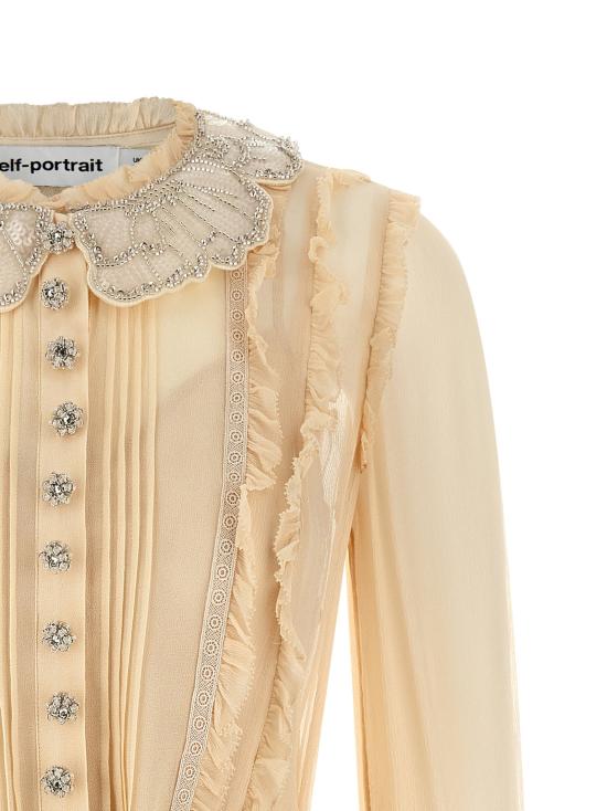 26SS 셀프 포트레이트 미디 원피스 RS26034STTAN - SELF PORTRAIT