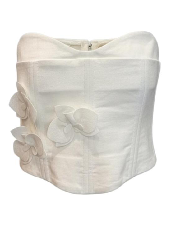  클레아 민소매 티셔츠 알레오라 버스티에 탑