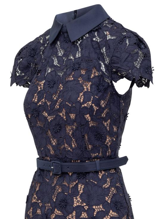 26SS 셀프 포트레이트 롱 원피스 RS26171MN NAVY - SELF PORTRAIT