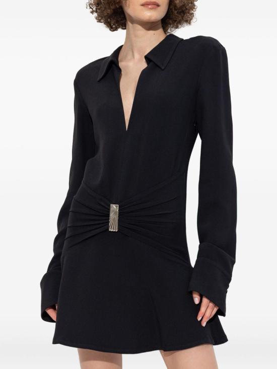 25FW 디 아티코 숏 원피스 251WCA00449ACC001AA 100 BLACK - THE ATTICO