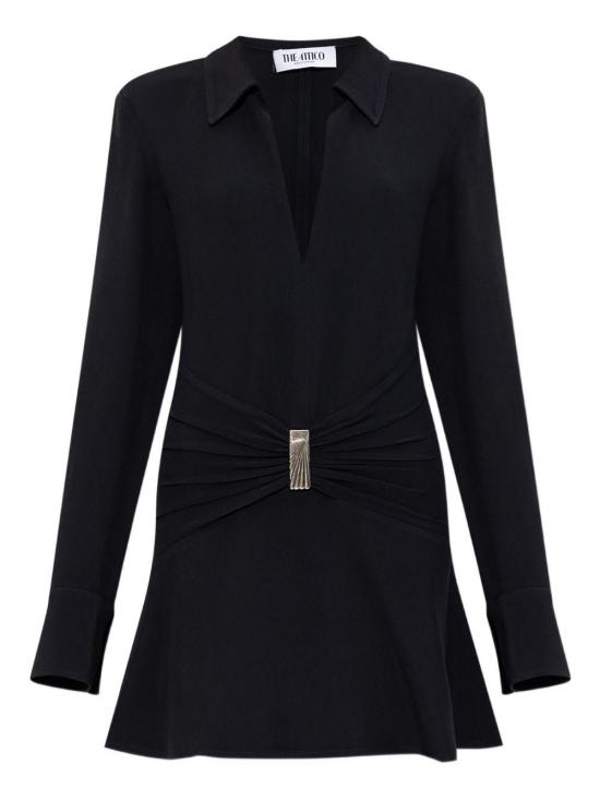 25FW 디 아티코 숏 원피스 251WCA00449ACC001AA 100 BLACK