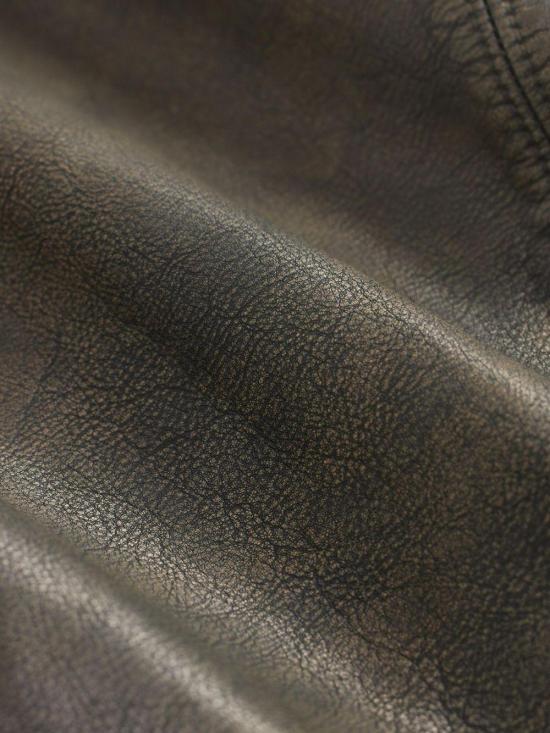 25FW 폴로 랄프로렌 디스트레스드 레더 버튼 업 자켓 782973780 001 BLUE - POLO RALPH LAUREN