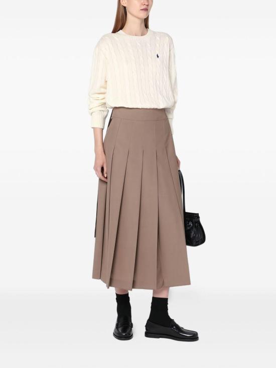 25FW 폴로 랄프로렌 폴로 자수 케이블 니트 스웨터 211972115 004 WHITE - POLO RALPH LAUREN