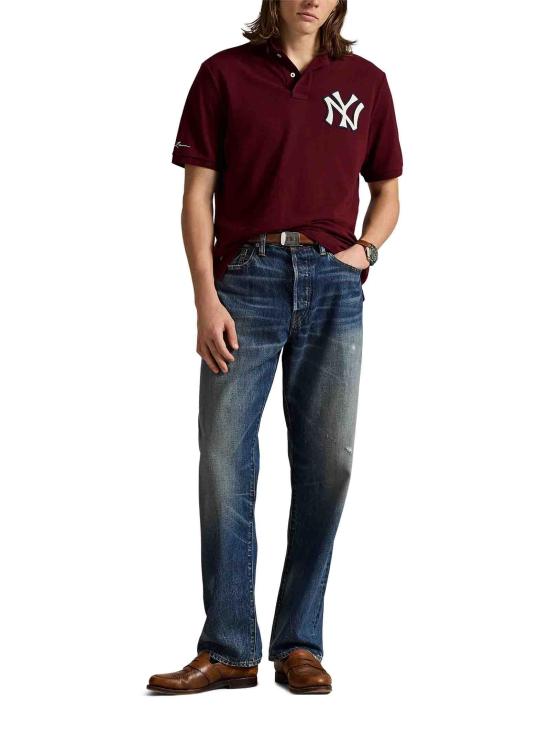 25FW 폴로 랄프로렌 폴로 티셔츠 710967425 008 BORDEAUX - POLO RALPH LAUREN