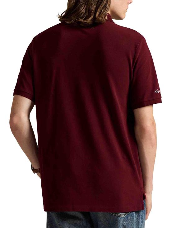 25FW 폴로 랄프로렌 폴로 티셔츠 710967425 008 BORDEAUX - POLO RALPH LAUREN