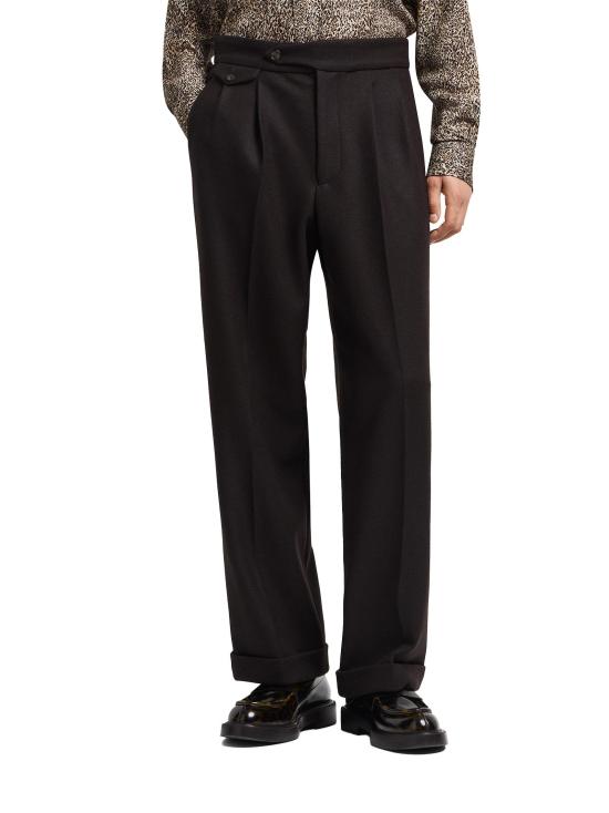 25FW 엠포리오 아르마니 스트레이트 팬츠 EM003584TE17078 U8137 BROWN - EMPORIO ARMANI