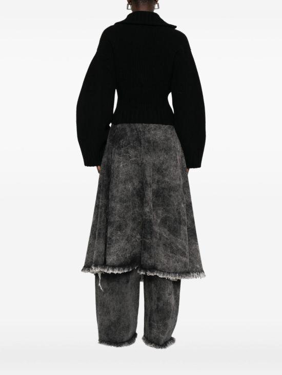 25FW 디 아티코 가디건 251WCD00009KWS010AA 100 BLACK - THE ATTICO