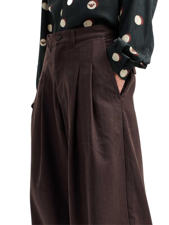 25FW 엠포리오 아르마니 스트레이트 팬츠 EM002672AF17546 U6032 BROWN - EMPORIO ARMANI