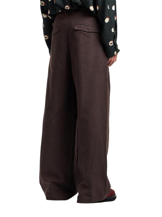 25FW 엠포리오 아르마니 스트레이트 팬츠 EM002672AF17546 U6032 BROWN - EMPORIO ARMANI